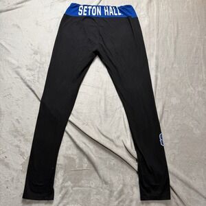 Seton Hall Pirates Black Blue Athletic Leggings Womens Size XL